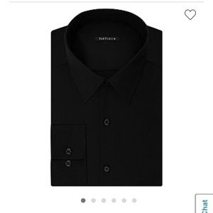 NWT Men’s black Van Heusen Flex Slim 32/33 15 1/2